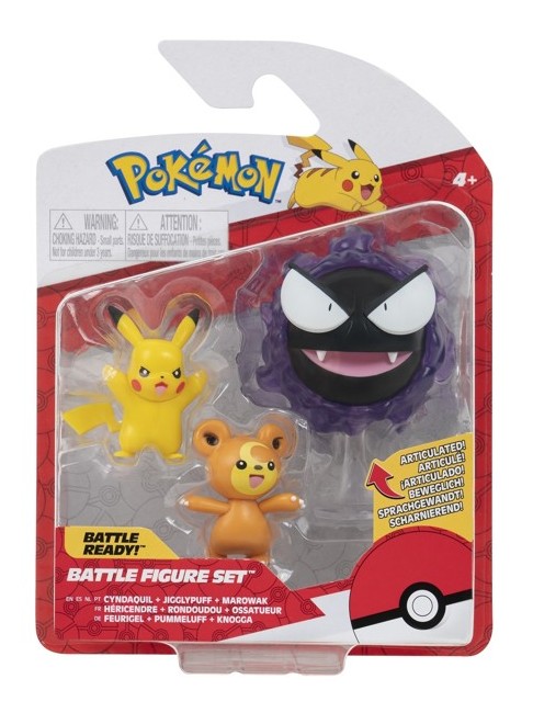 Pokemon - Battle Figure 3-Pack - Teddiursa (PKW2347)