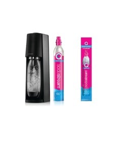 Sodastream - Terra - Black + 1 CQC Extra Cylinder - Bundle