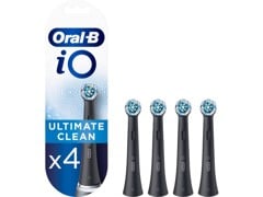 Oral-B - iO Ultimate Clean Mustat Vaihtoharjat 4 Kpl