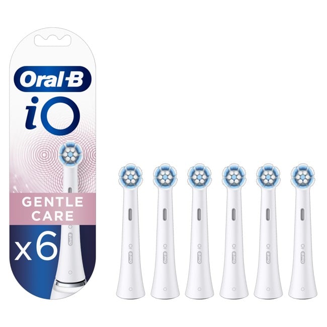 Oral-B - iO Gentle Care Erstatningshoder 6 Stk