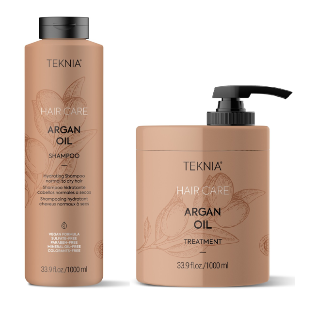 Lakmé - Teknia Argan Shampoo 1000 ml + Lakmé - Teknia Argan Treatment 1000 ml