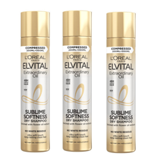 L'Oréal - 3 x Elvital Extraordinary Oil Sublime Softness Dry Shampoo 200 ml