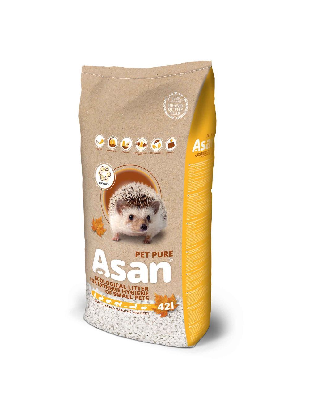 Asan - Pet Pure Bedding 42l/8kg - (859407307016) - Kjæledyr og utstyr