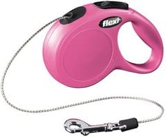 Flexi - New Classic XS 3M Snor Pink Op til  8Kg