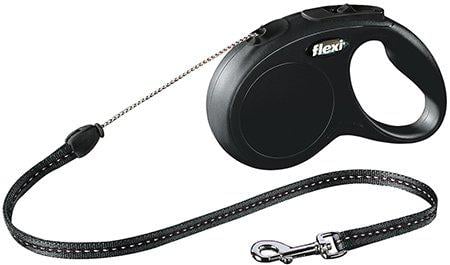 Flexi - New Classic M 5M Leash Cord Black Max 20Kg - (600.7724) - Kjæledyr og utstyr