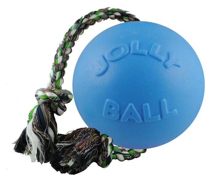 Jolly Pets - Ball Romp-n-Roll 15cm Baby Blue (Blue Berry Smell) - (JOLL050B) - Kjæledyr og utstyr