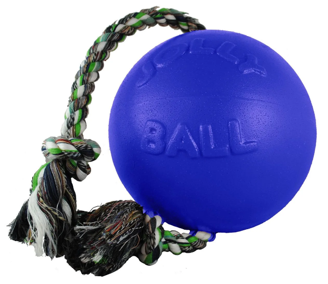 Jolly Pets - Ball Romp-n-Roll 20cm Blue - (JOLL051F) - Kjæledyr og utstyr