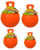 Jolly Pets - Tug-N-Toss 25cm Orange (Vanilla Smell) - (JOLL047H) thumbnail-2
