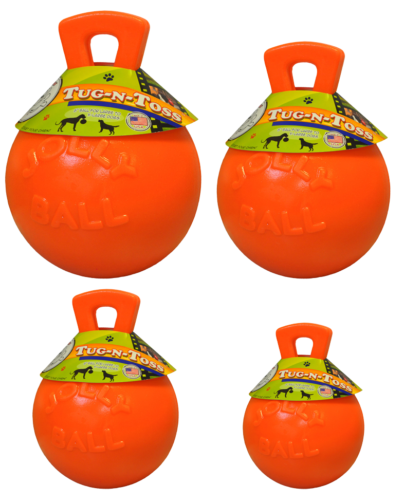 Jolly Pets - Tug-N-Toss 20cm Orange (Vanilla Smell) - (JOLL046C) - Kjæledyr og utstyr