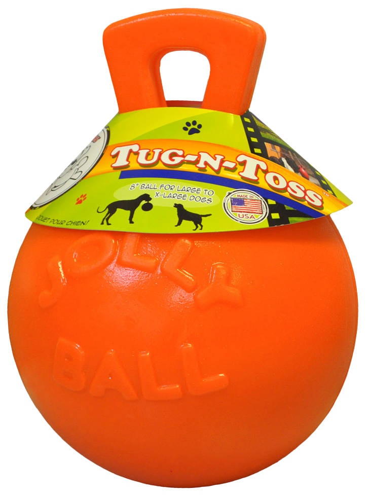 Jolly Pets - Tug-N-Toss 10cm Orange (Vanilla Smell) - (JOLL044C) - Kjæledyr og utstyr