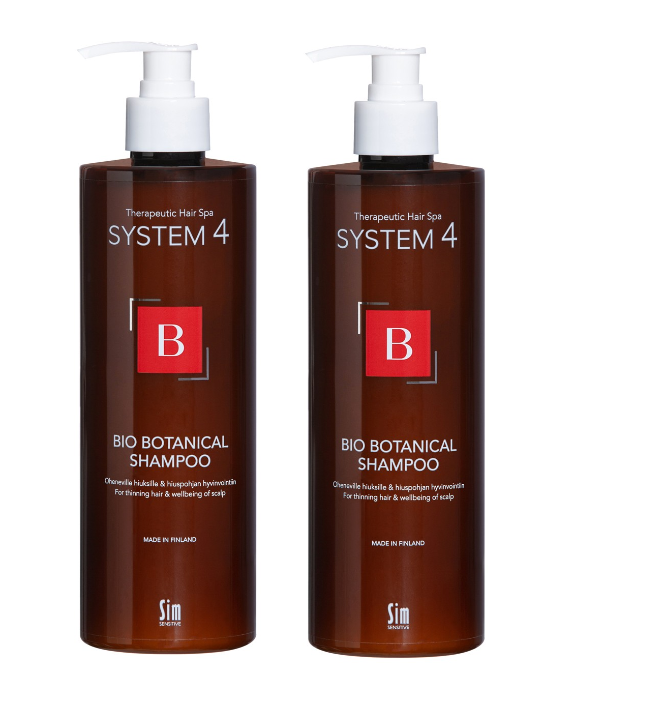 System 4 - Bio Botanical Shampoo 500 ml - Duo Pack - Skjønnhet