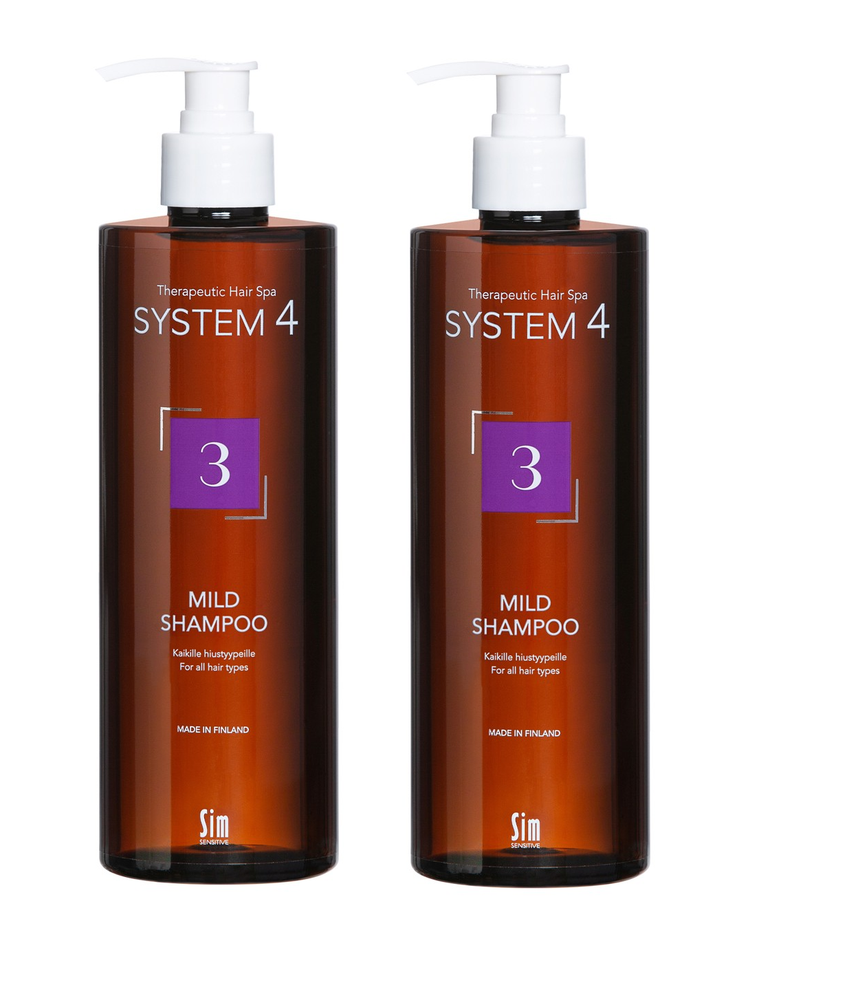 System 4 - Nr. 3 Gentle Shampoo 500 ml - Duo Pack - Skjønnhet