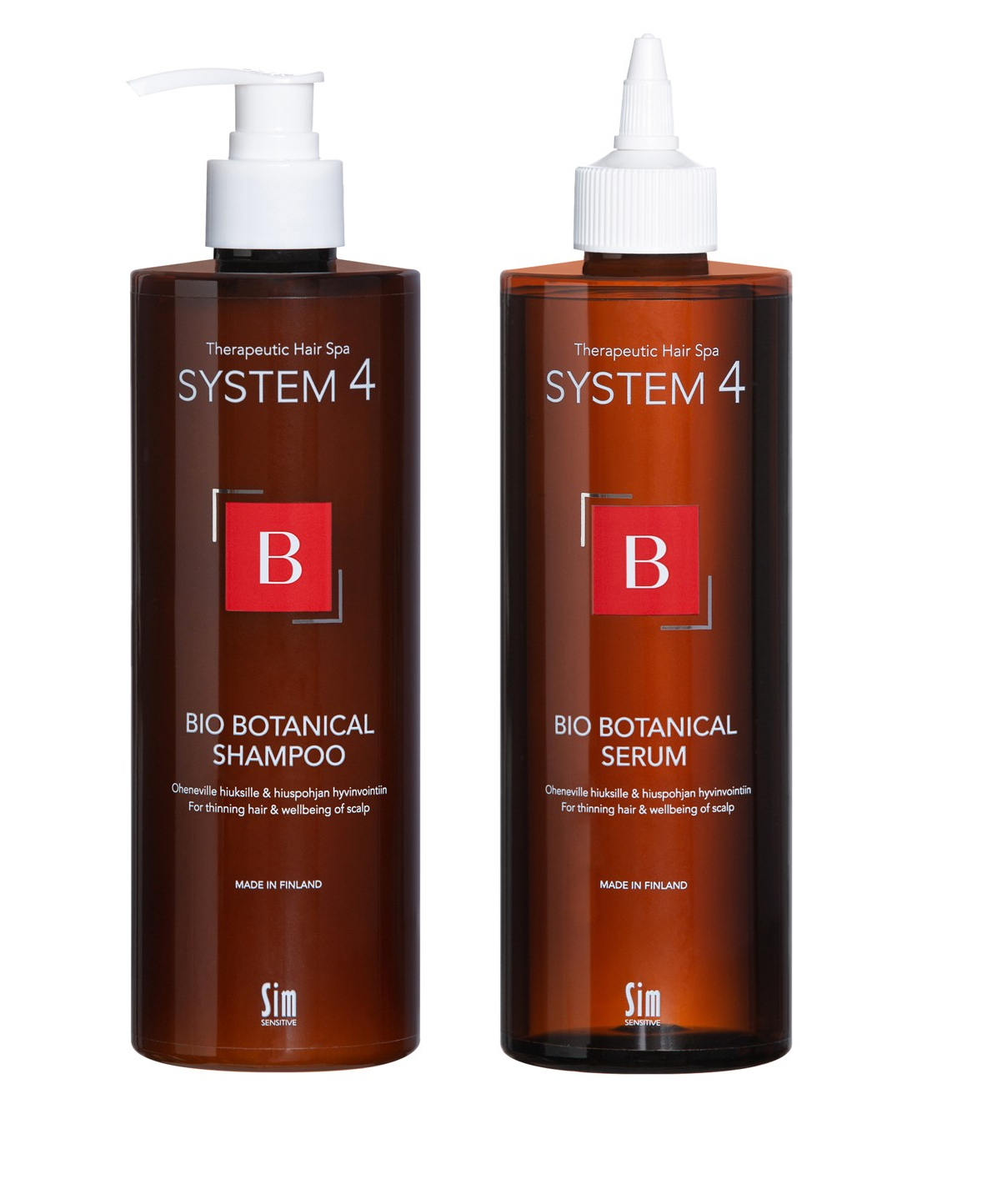 System 4 - Bio Botanical Shampoo 500 ml + System 4 - Bio Botanical Serum 500 ml - Skjønnhet