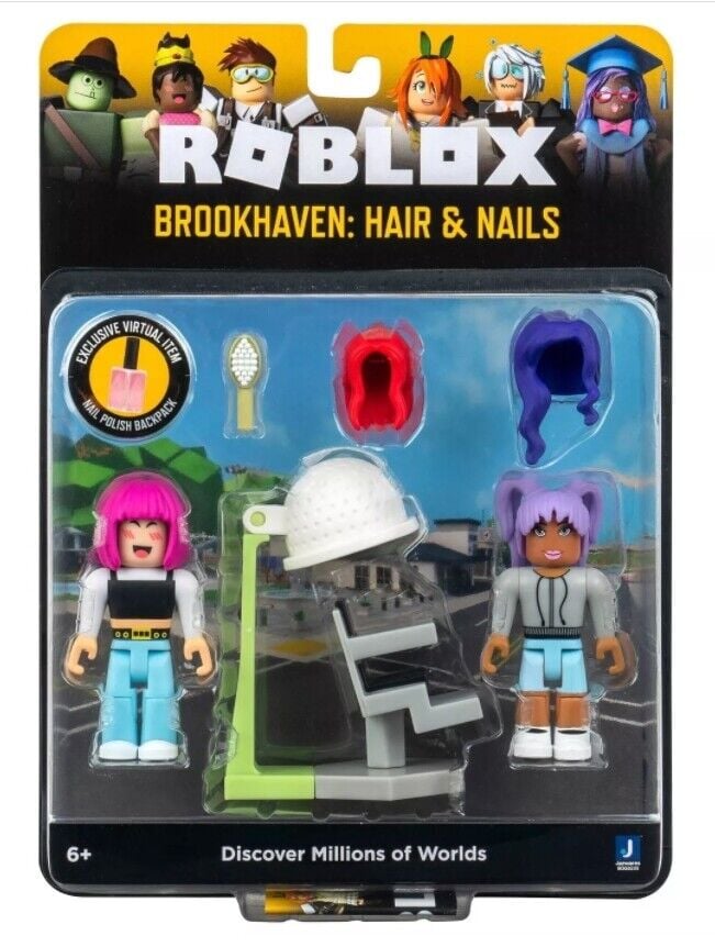 Roblox - Game 2-Pack Asst. - Brookhaven Hair&Nails - Leker