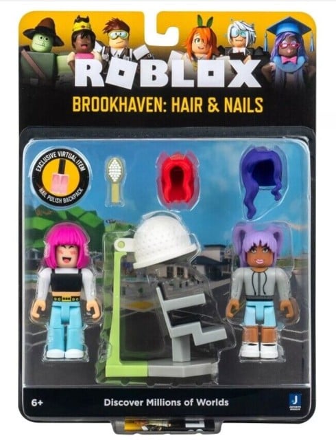 Roblox - Spil 2-Pack Asst. - Brookhaven hår og negle