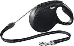 Flexi - New Classic M 8M Leash Cord  Black Max 20Kg - (600.7744)