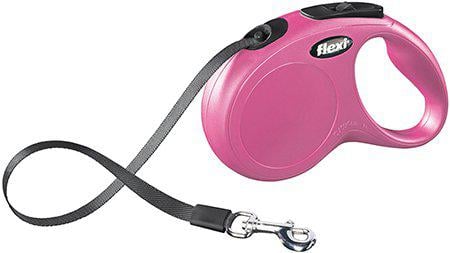 Flexi - New Classic S 5M Leash Tape Pink Max 15Kg - (600.7766) - Kjæledyr og utstyr