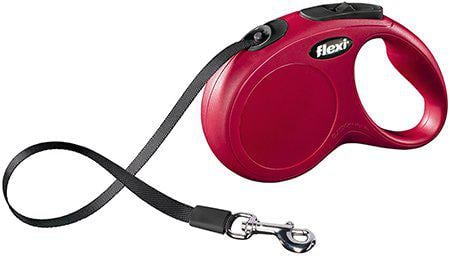 Flexi - New Classic L 8M Leash Tape Red Max 50Kg - (600.7796) - Kjæledyr og utstyr