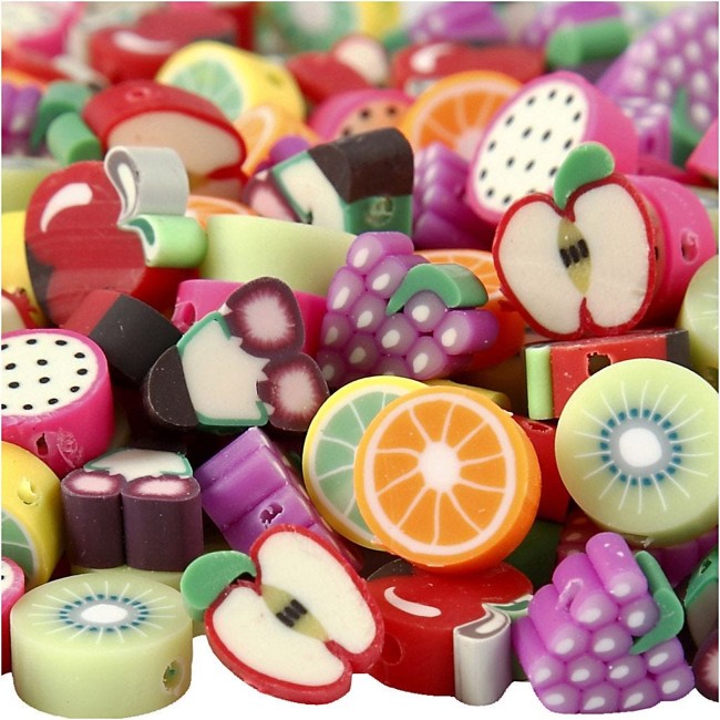 Figure beads - Fruit (69619)