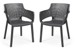 Keter - Elisa Garden Chair Stacked - Set with 2 pcs. (246189) thumbnail-1