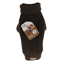 All For Paws - Knitted Dog Sweater Fishermans Brown XS 20.3CM - (632.9130)