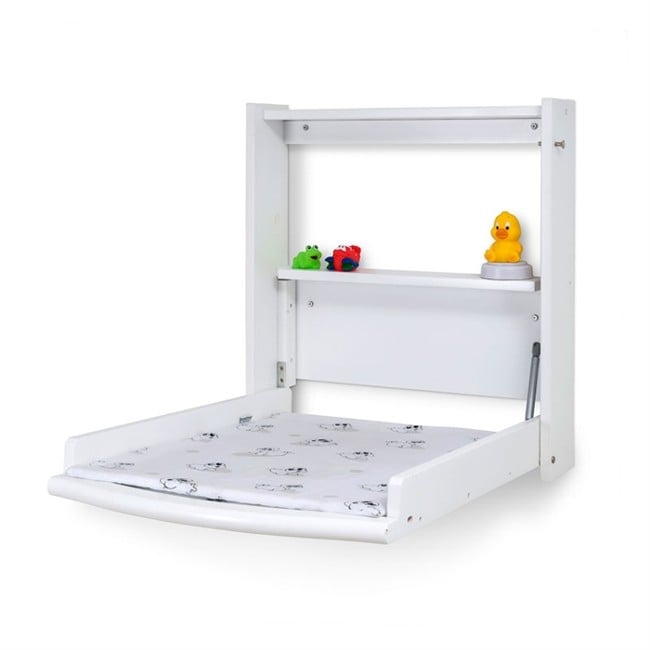 Babytrold - Changing table for wall incl. mattress White