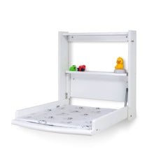 Babytrold - Changing table for wall incl. mattress White
