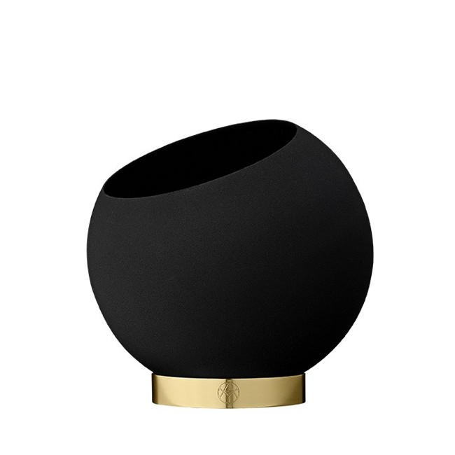 AYTM - GLOBE flowerpot, Ø17cm - Sort