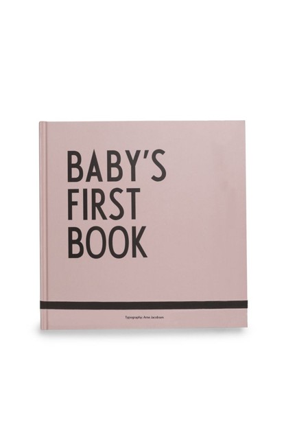 Design Letters - Baby's første bog - Lyserød