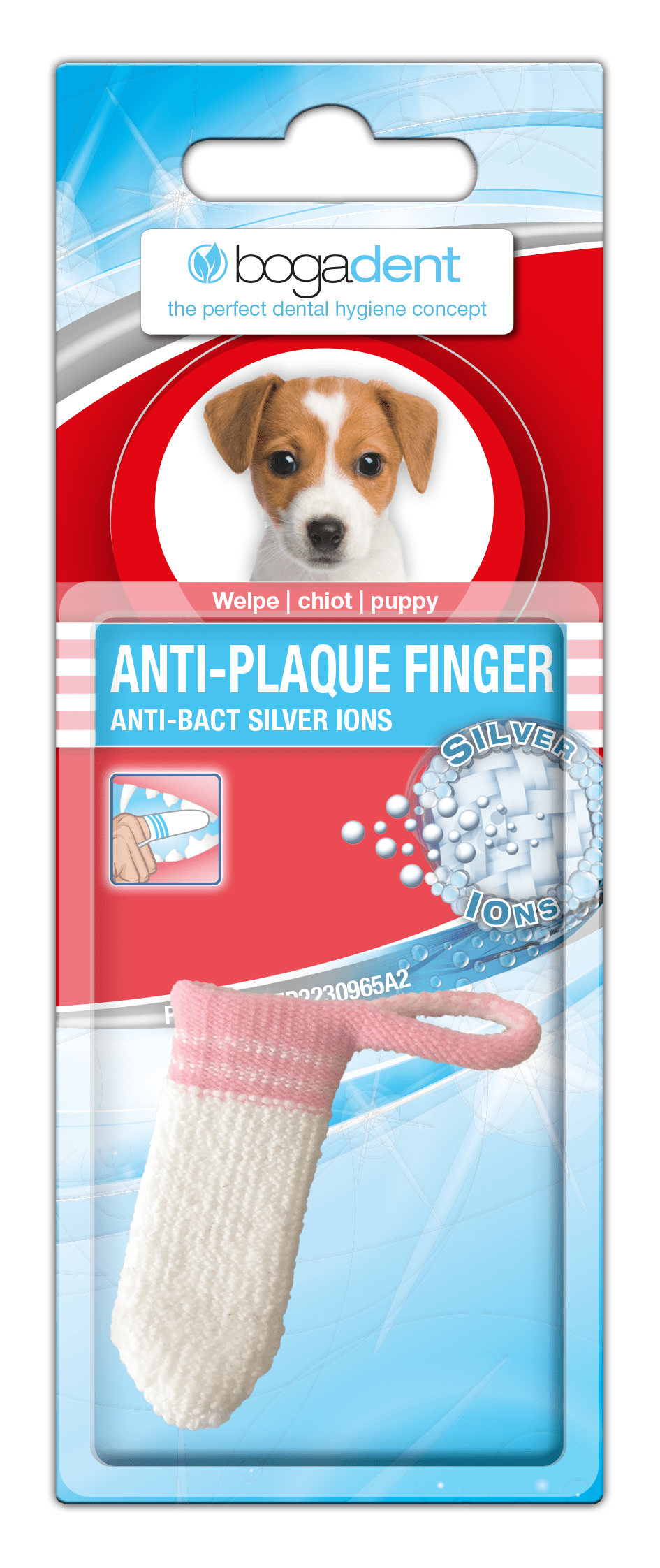 Bogadent - Anti-Plaque finger Puppy 1pc - (UBO0703) - Kjæledyr og utstyr