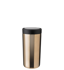 Stelton - To Go Click Isolierbecher 0,4l - Dunkles Gold