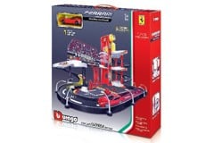 Burago - Ferrari Racer Parkeringshus inkl. 1 Bil 1:43