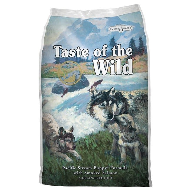 Taste of the Wild  - Pacific Stream hvalpefoder med laks - Hundefoder -  12,2 kg. ( obs bedst før 14/1 -2025)