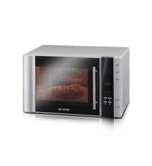 Severin - Microwave with grill 900 watts 30 l - Steel/Black (29069)