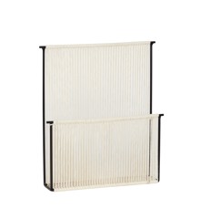 Hübsch - String Vægmagasinholder Sort/Hvid