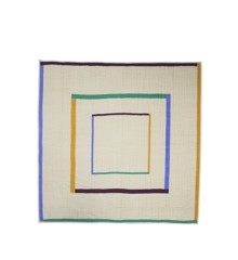 Hübsch - Twist Bedspread Square 260x260 Sand/Multicolour