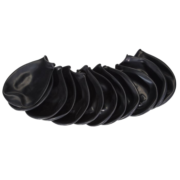 PawZ - Rubber Hundestøvler - S - Sort - 12 stk