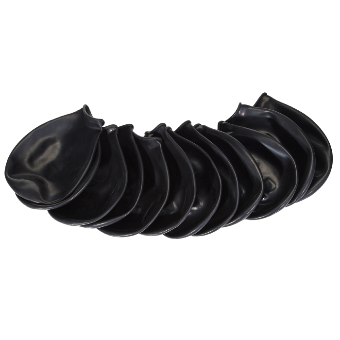 PawZ - Rubber Hundestøvler - XL - Sort - 12 stk