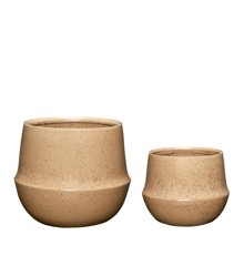 Hübsch - Vibe Pots Sand (set of 2)