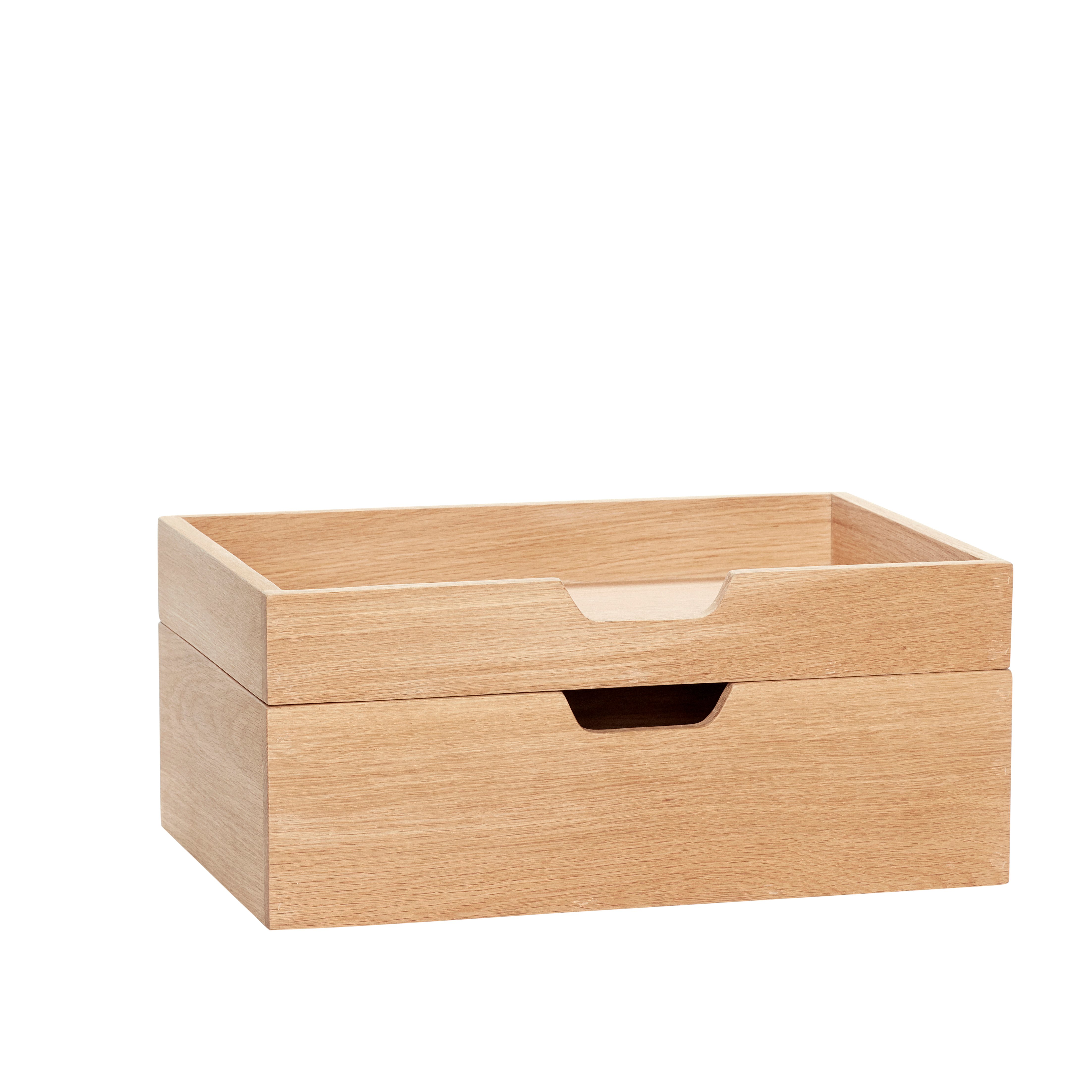 Hübsch - Note Storage Box Natural (set of 2) - Hjemme og kjøkken