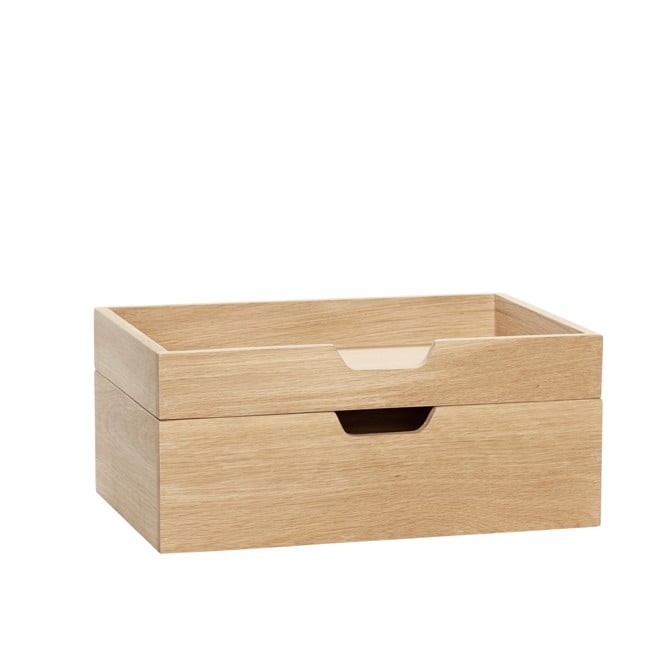Hübsch - Note Storage Box Natural (set of 2)