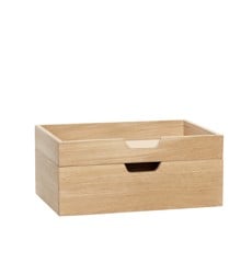 Hübsch - Note Storage Box Natural (set of 2)
