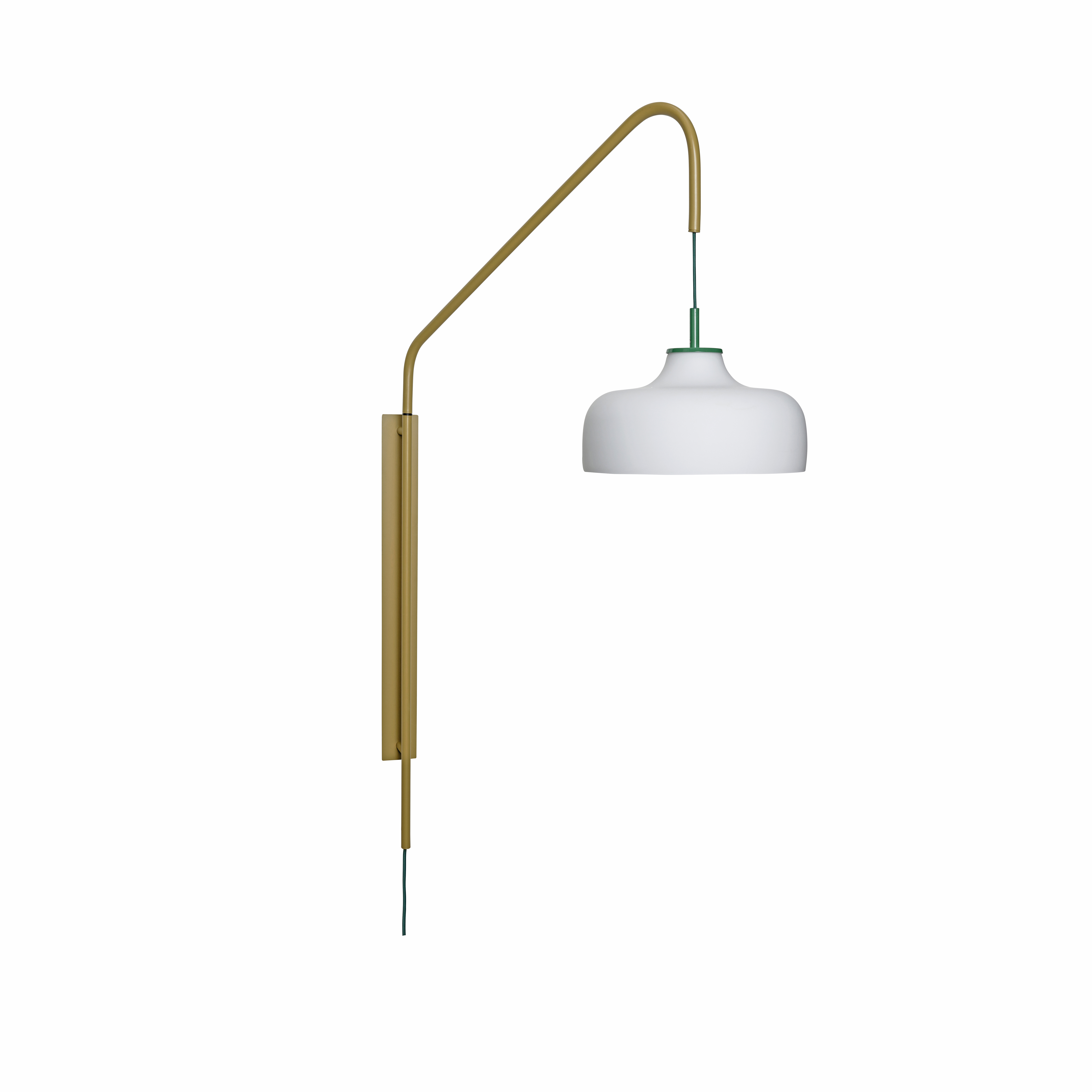 Hübsch - Current Væglampe - Grøn/Khaki