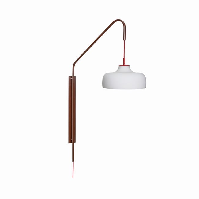 Hübsch - Current Væglampe - Rød/Rødbrun