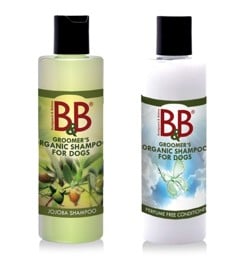 B&B - Økologisk jojoba hundeshampoo  250ml + B&B - Økologisk Neutral hundebalsam 250ml