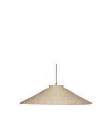 Hübsch - Chand Loftslampe Trapez - Rød/Natur