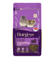 Burgess -Chinchilla Fuldfoder Nuggets - 1,5 kg (obs bedst før 5/12 -2024)