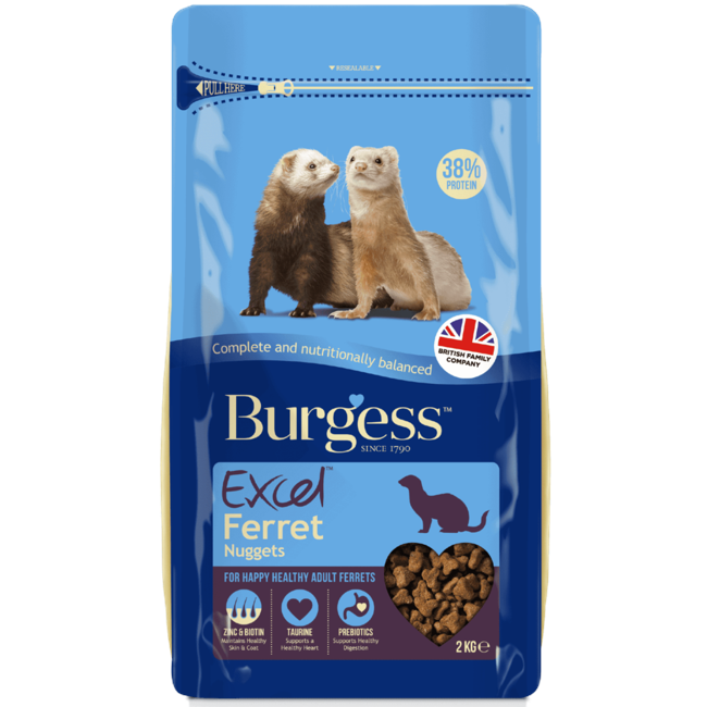 Burgess - Ferret Nuggets BEST BEFORE 1. JUNE 2023 - 2 kg