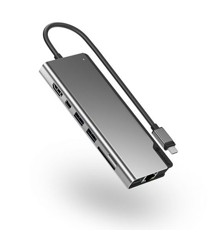 Alogic - Ultra USB-C Dock PLUS V2 - HDMI, MDP, USB, Ethernet, Memory Card Reader & 100W PD