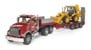 Bruder - Brother MACK granite truck with low-loader and JCB 4CX backhoe loader (02813) thumbnail-2